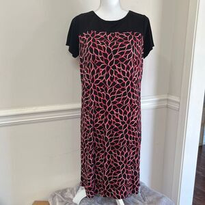 NWOT Bob Mackie Black and Pink Dress  Size S Small 4 6